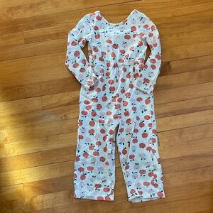 Hanna Andersson Red and Green Apple Print Garment